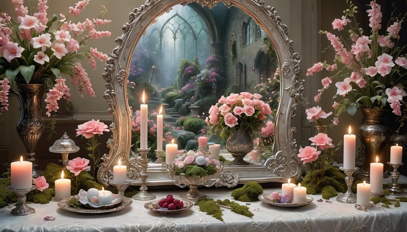🌹⚜️ Miroir Gothique 🧡🕯