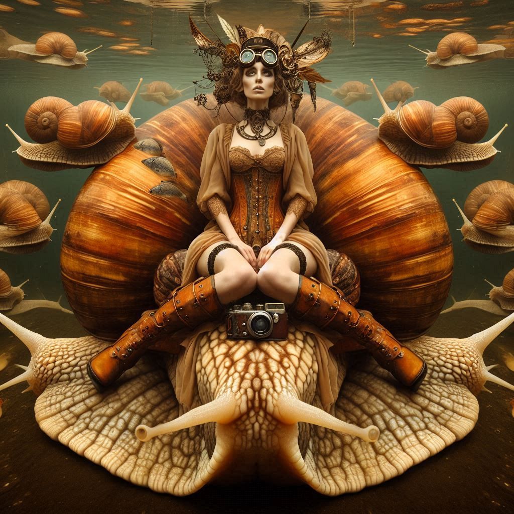 Steampunk snail ride