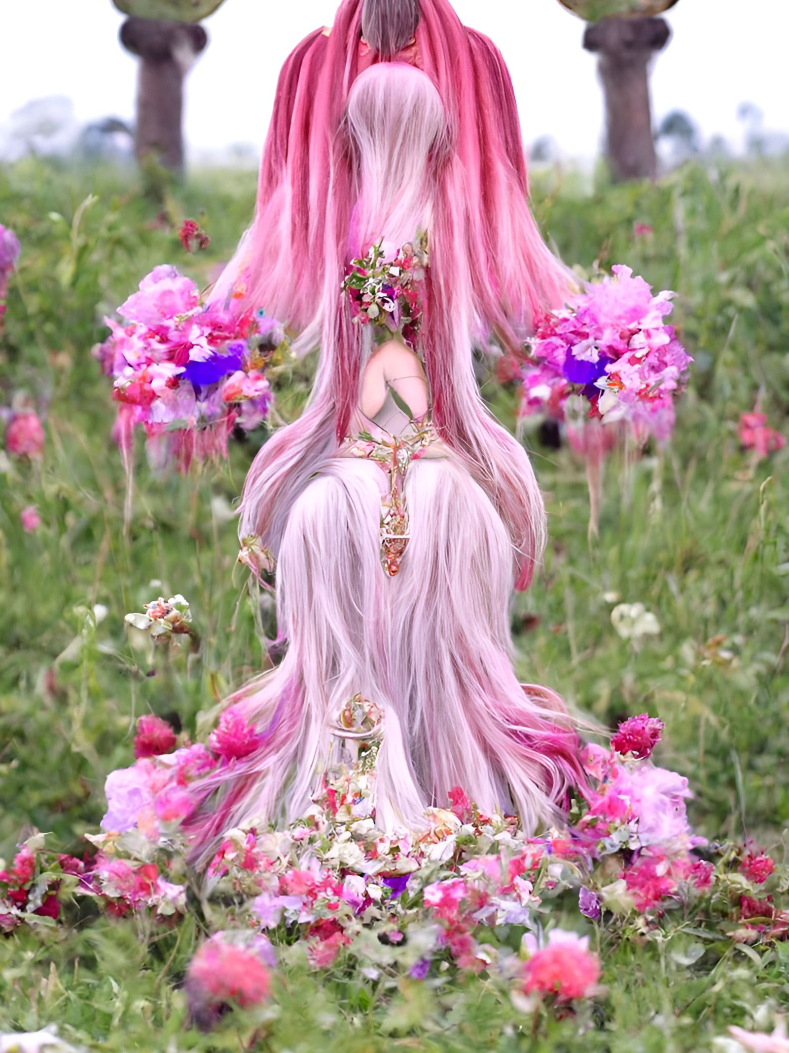 Giant Pink Woman