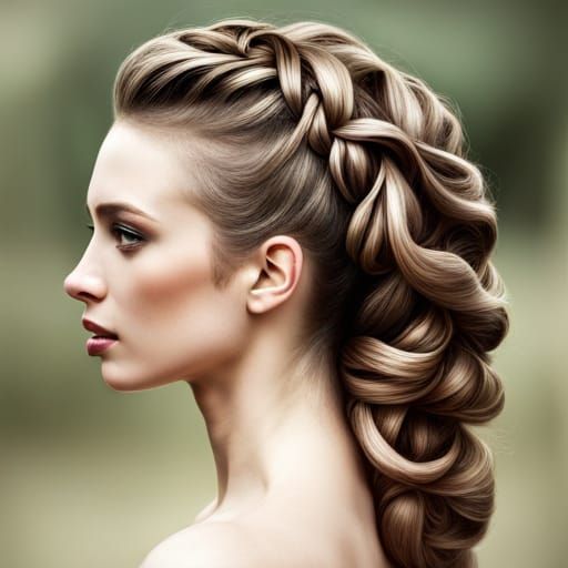 amazing hairstyle - AI Generated Artwork - NightCafe Creator
