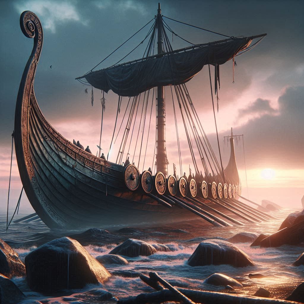 The Viking ship