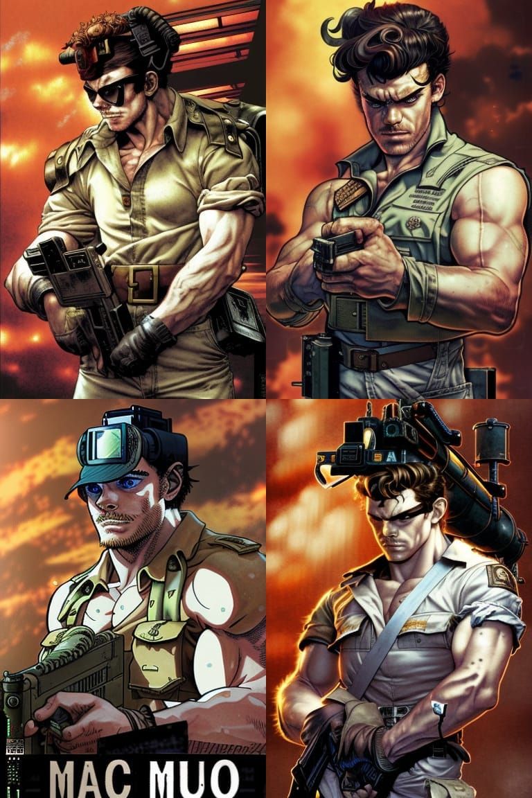 Richard Madden as Marco From Metal Slug Video Game Series Made By ...