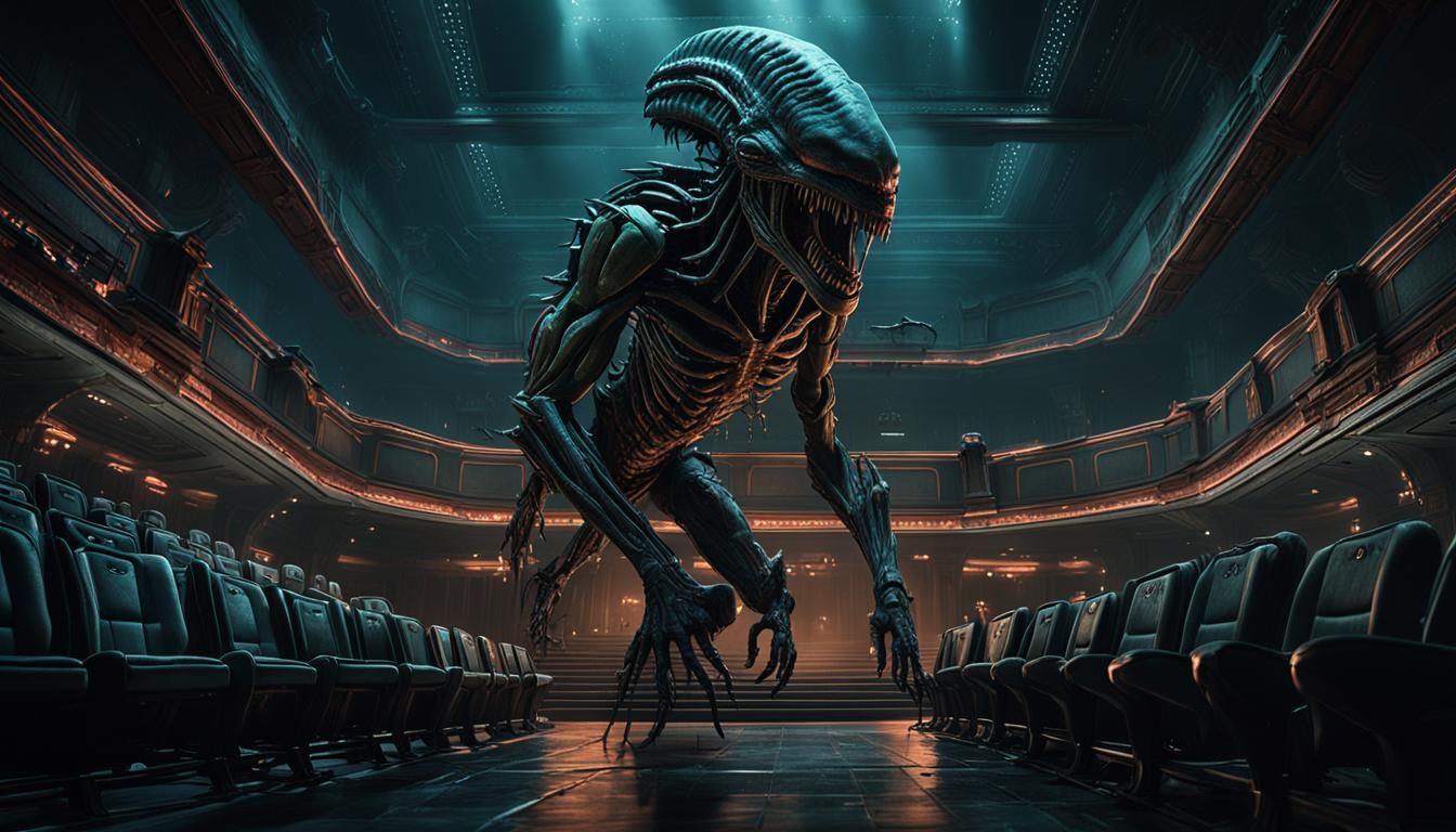 The "Aliens" at a theatre