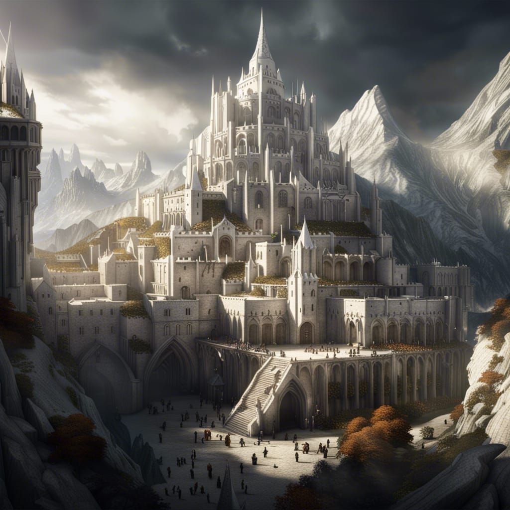 Minas Tirith  by @Calena