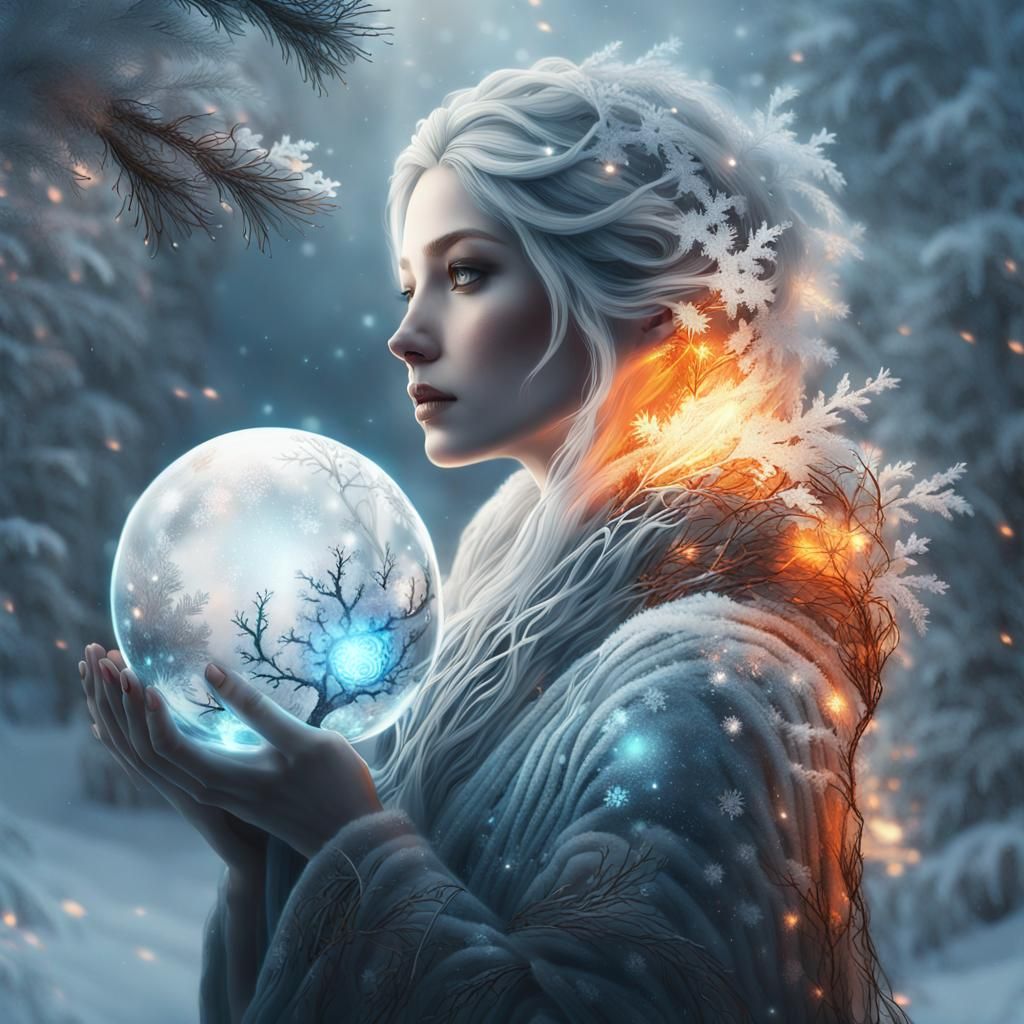 Goddess of Fire and Ice  by @fredlef