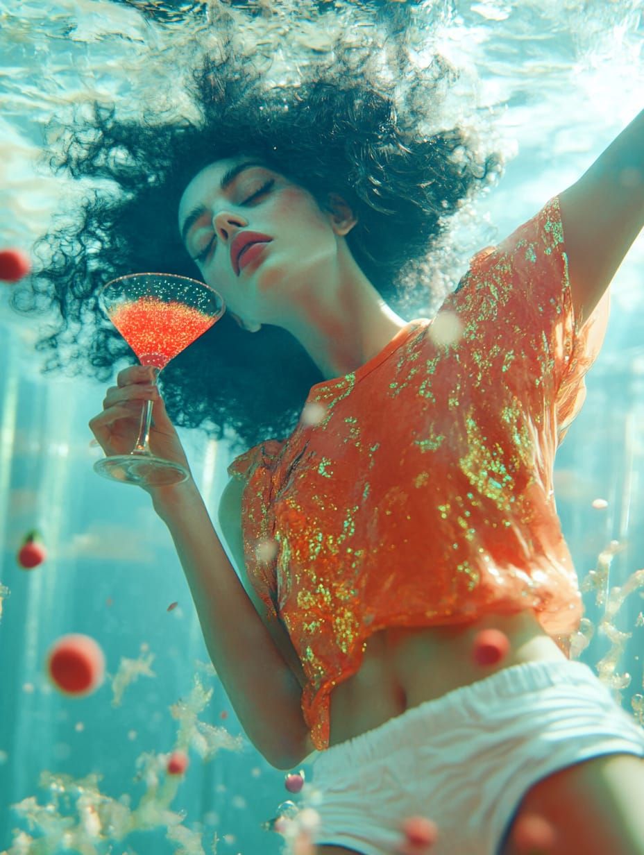 underwater martini
