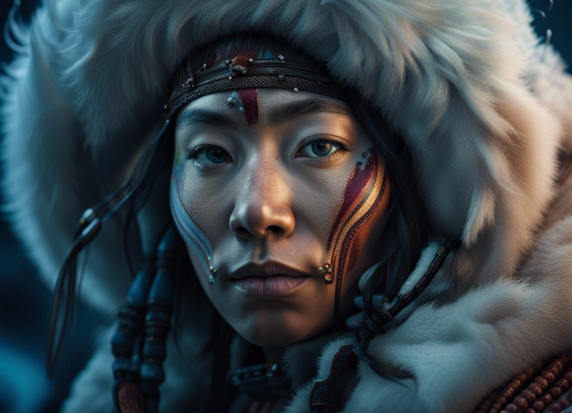 Inuit Woman - AI Generated Artwork - NightCafe Creator