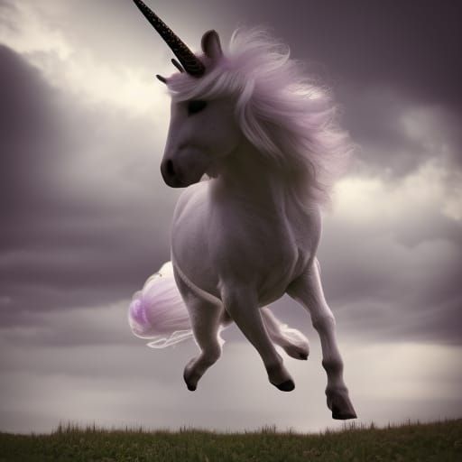 Unicorn flying