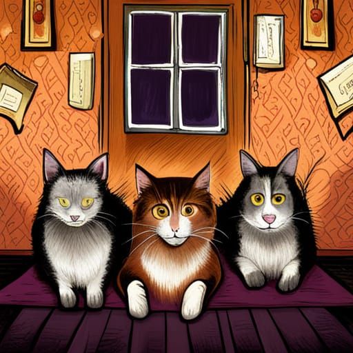 Desperate Housecats - AI Generated Artwork - NightCafe Creator