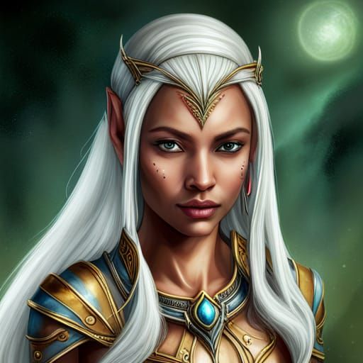 White-Haired Elven Warrior