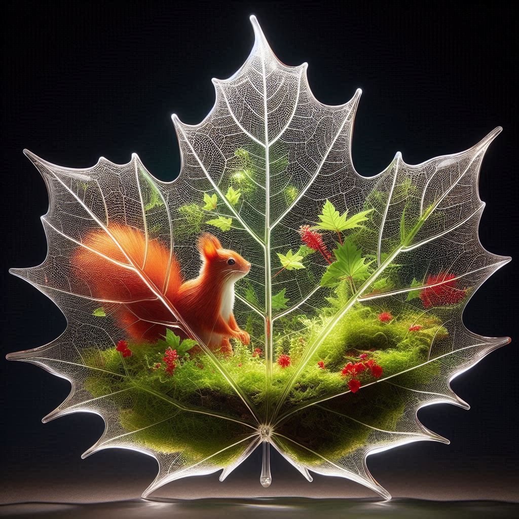 Glass leaf