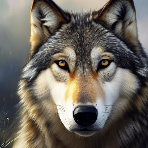 Wolf - AI Generated Artwork - NightCafe Creator