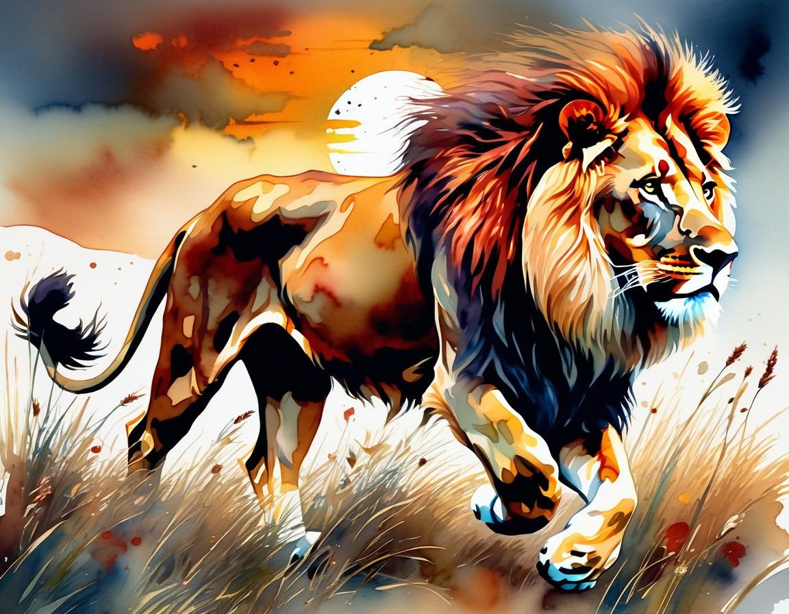 The king in the savannah