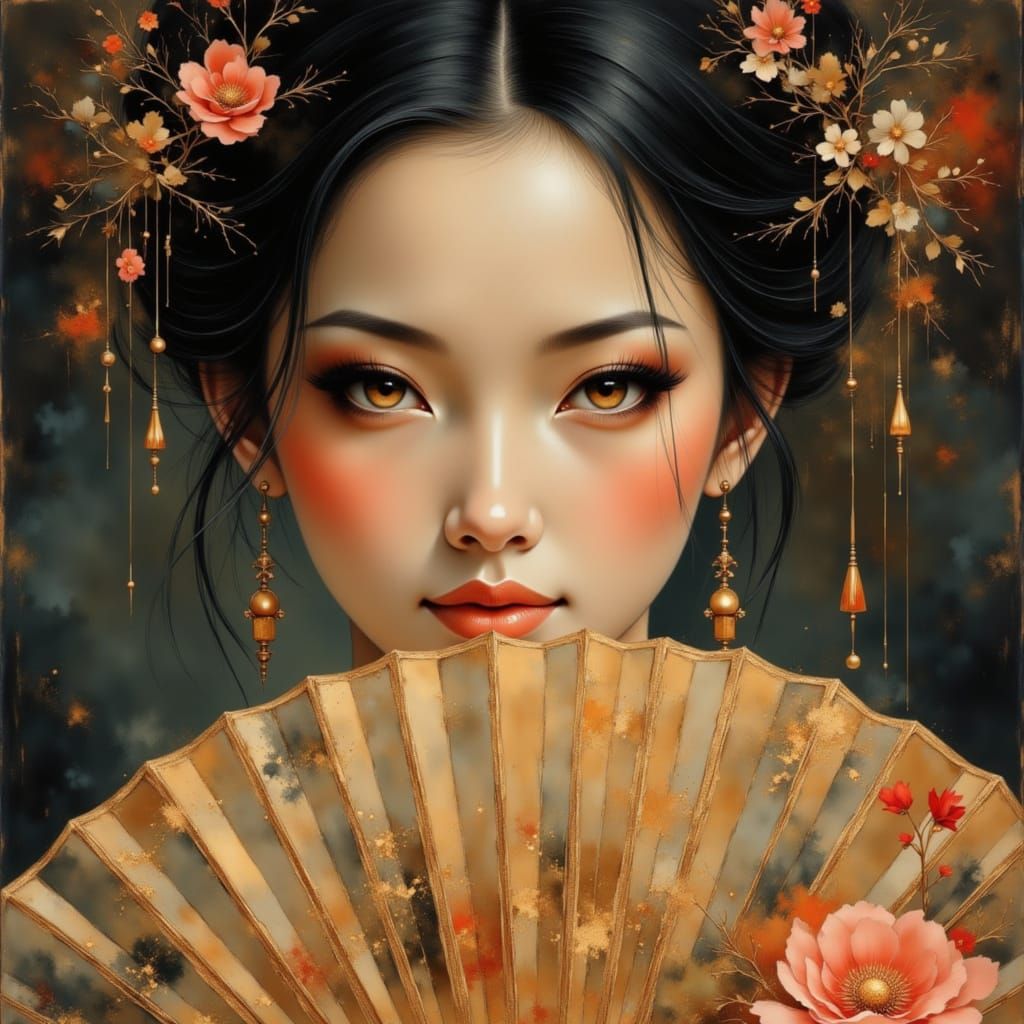 Elegant Han Dynasty Lady with Mysterious Smile