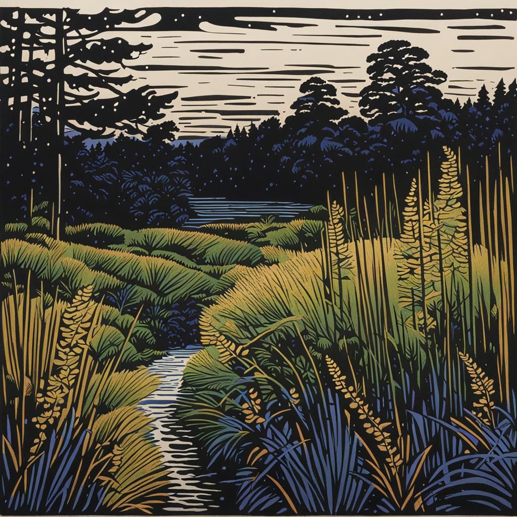 Entry with pines 2