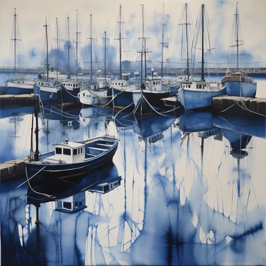 Harbour, O'Keefe, shibori, discordant, humidity   by @SAUCED IMPROV 