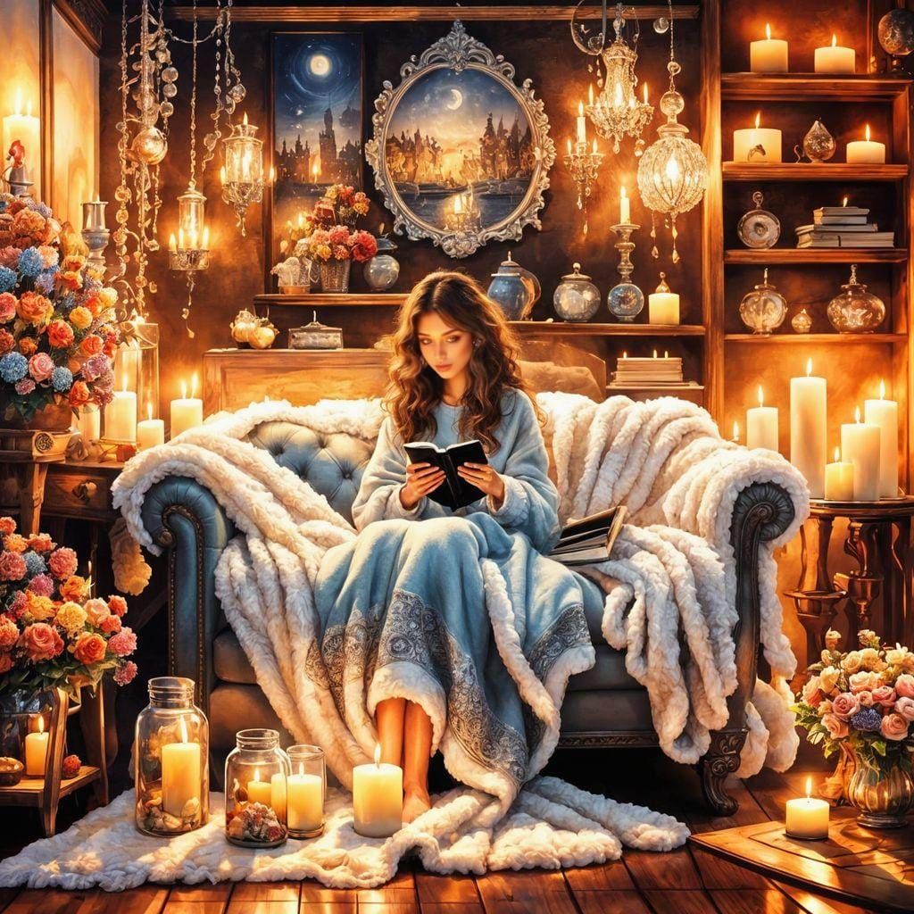 Cozy Reading Moments  by @Lina Poe