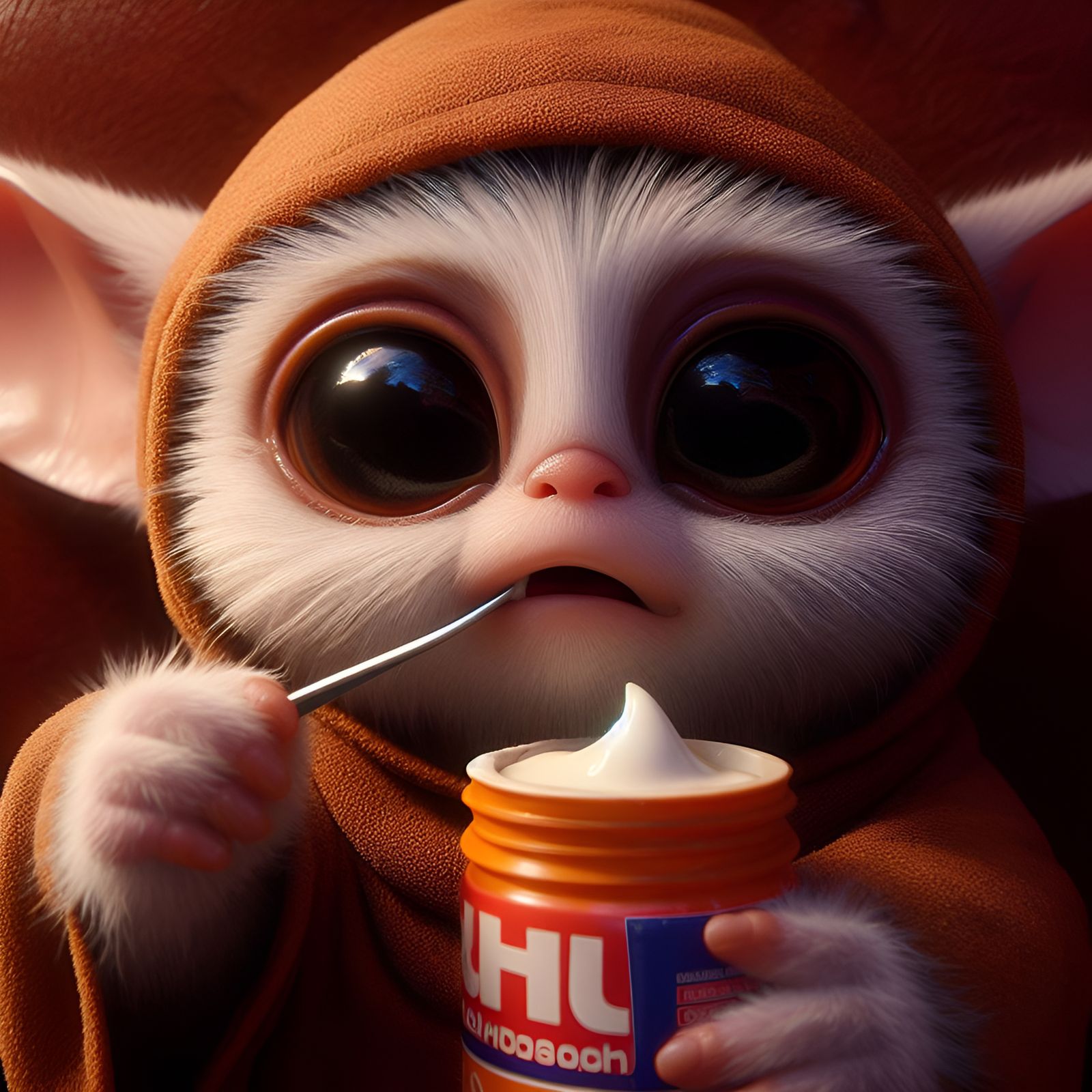 You can eat from the jar if you're adorable.