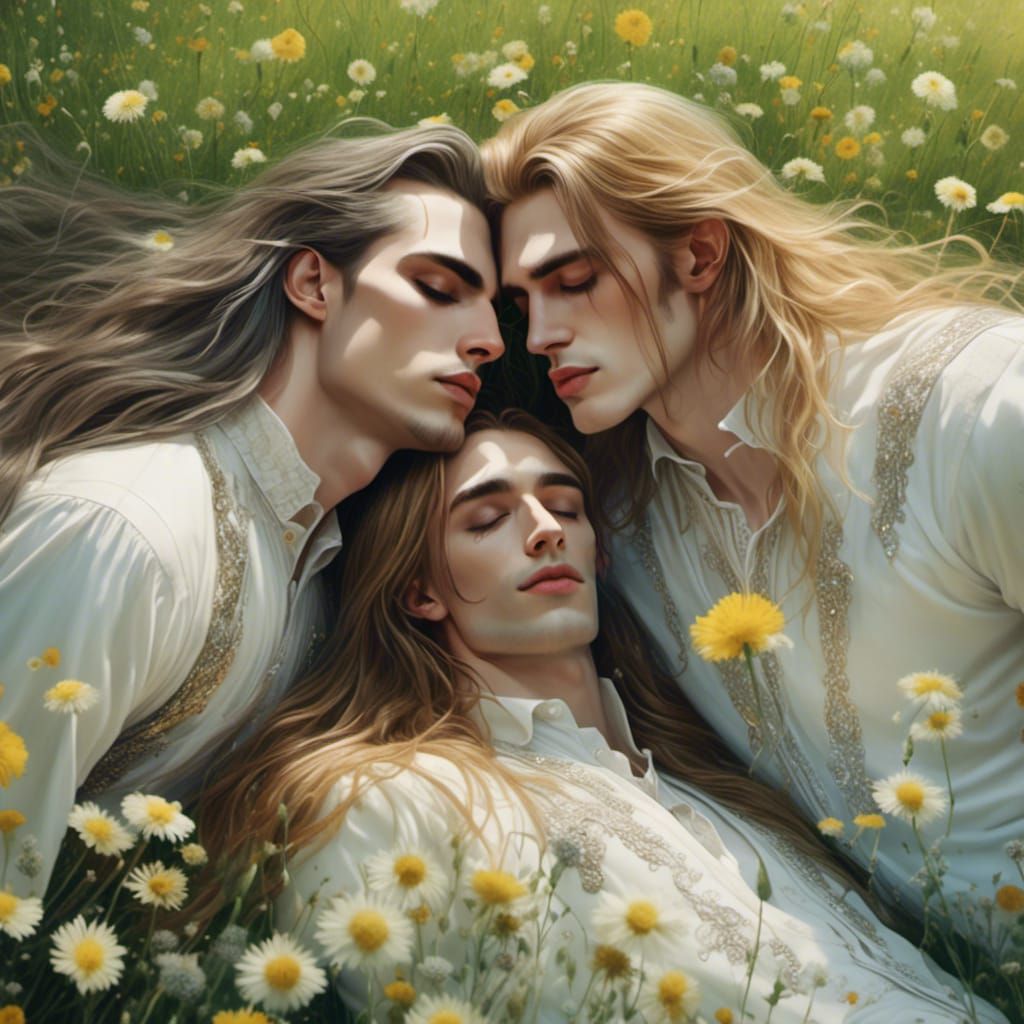 Cuddles in a meadow, sunny mood today