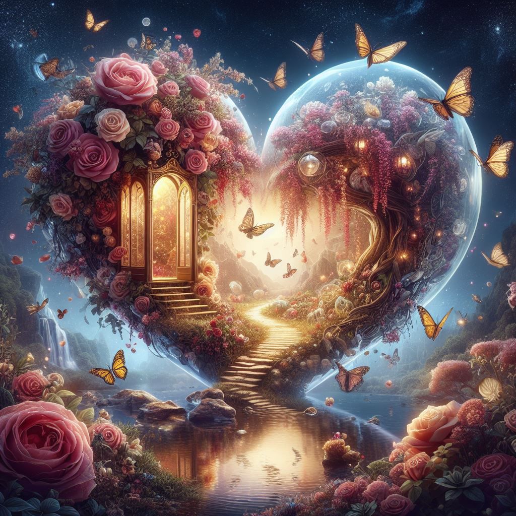 Rose and honeysuckle