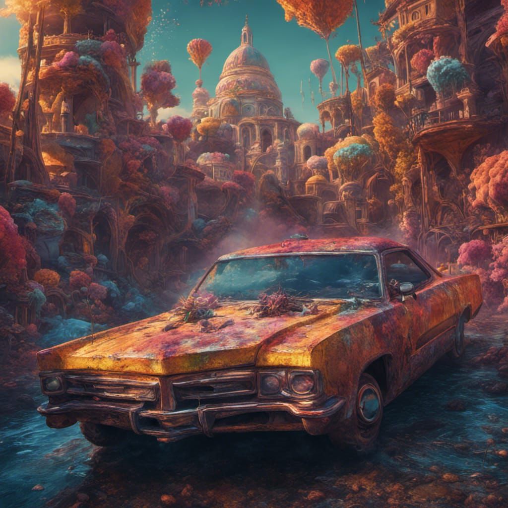 Jesus takes the wheel on acid