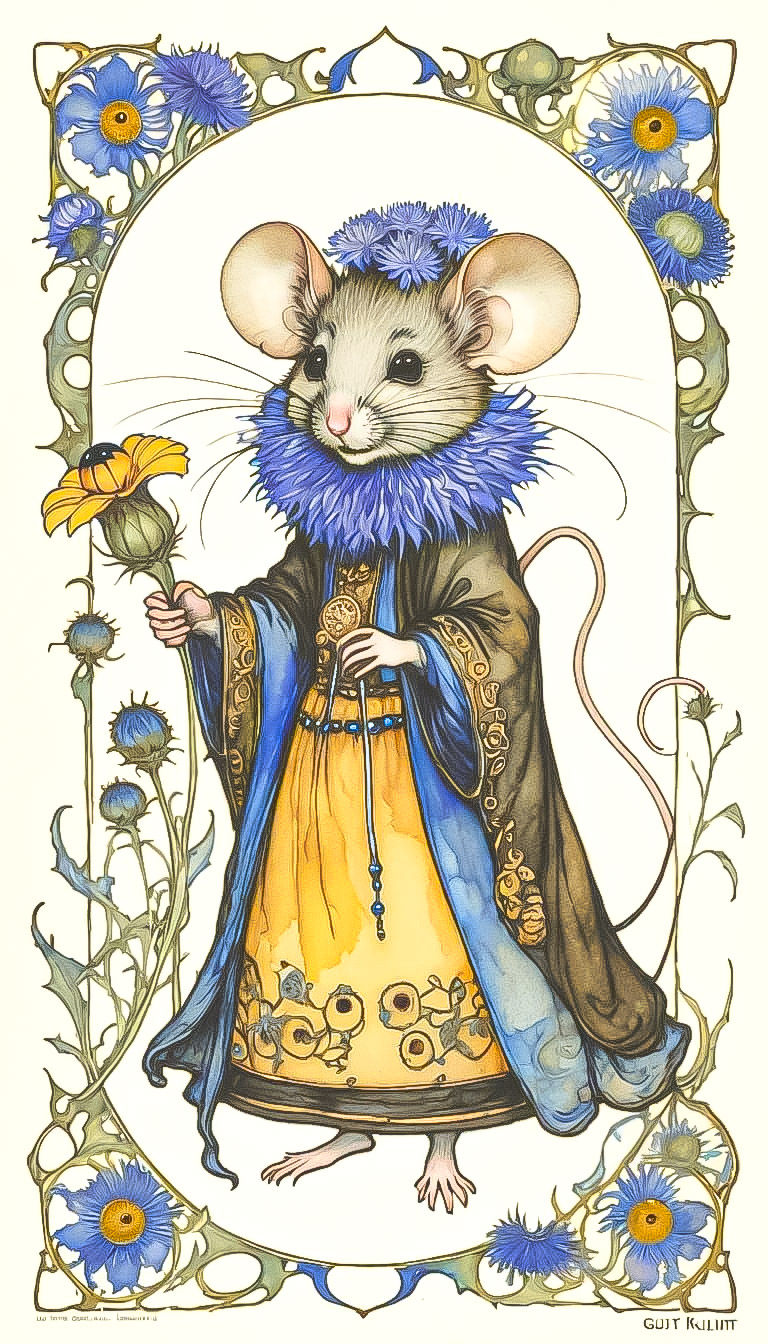 Mouse with Flower