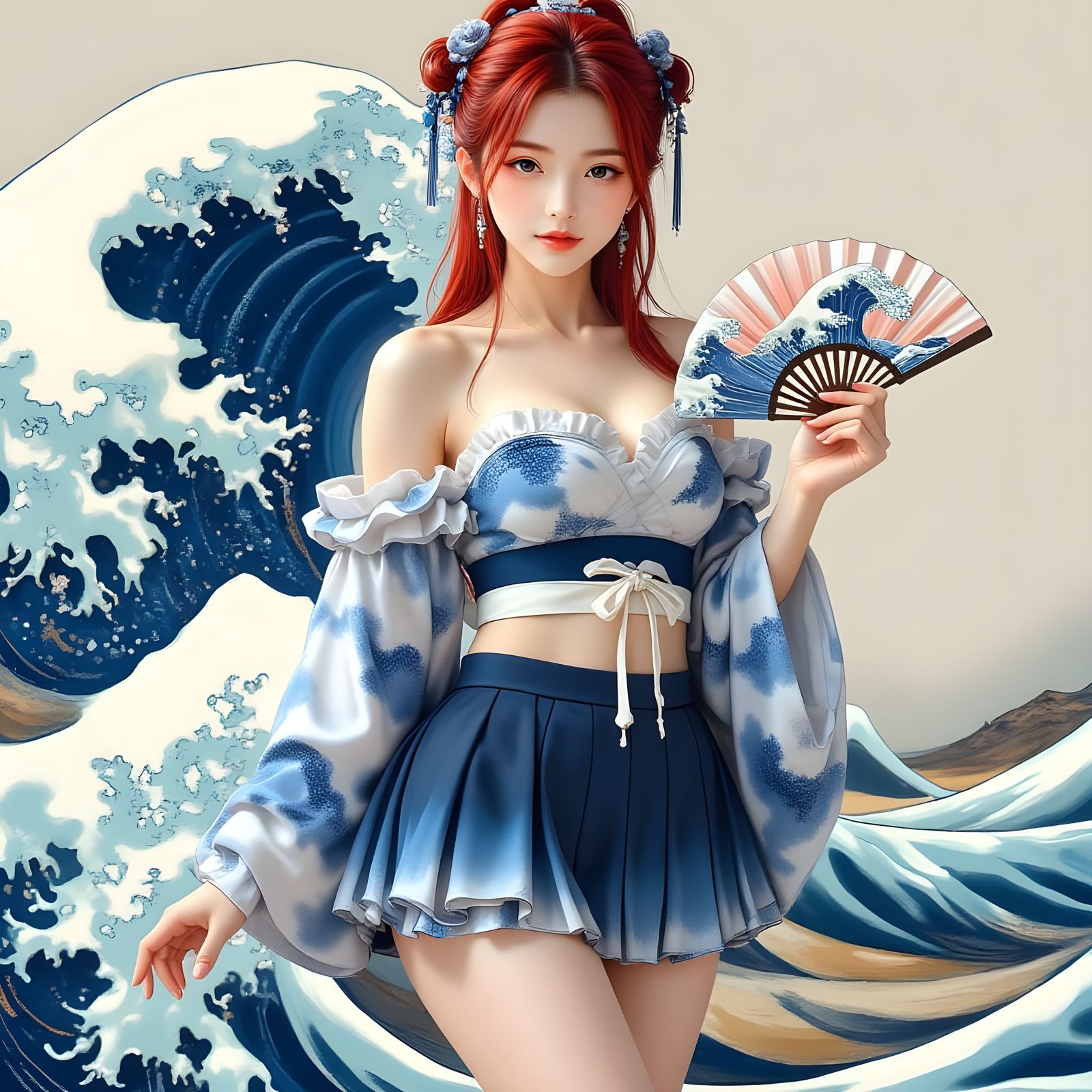 Kurenai: Great Wave Off Kanagawa