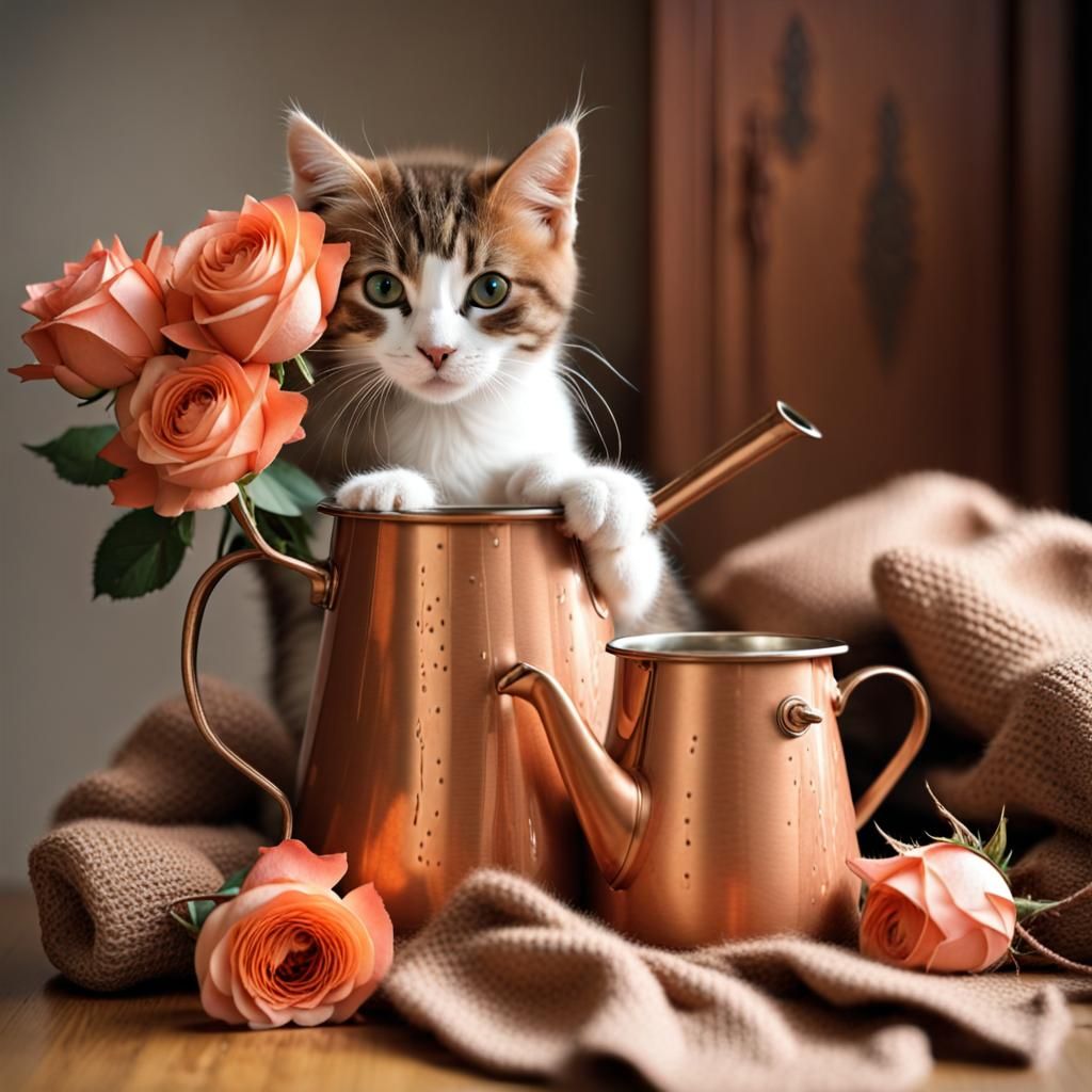 Raindrops on roses and whiskers on kittens Bright copper kettles and