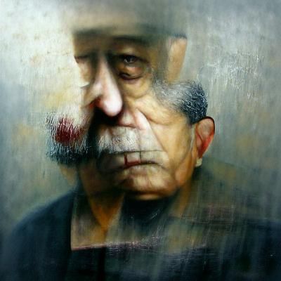 Lue Elizondo portrait somber