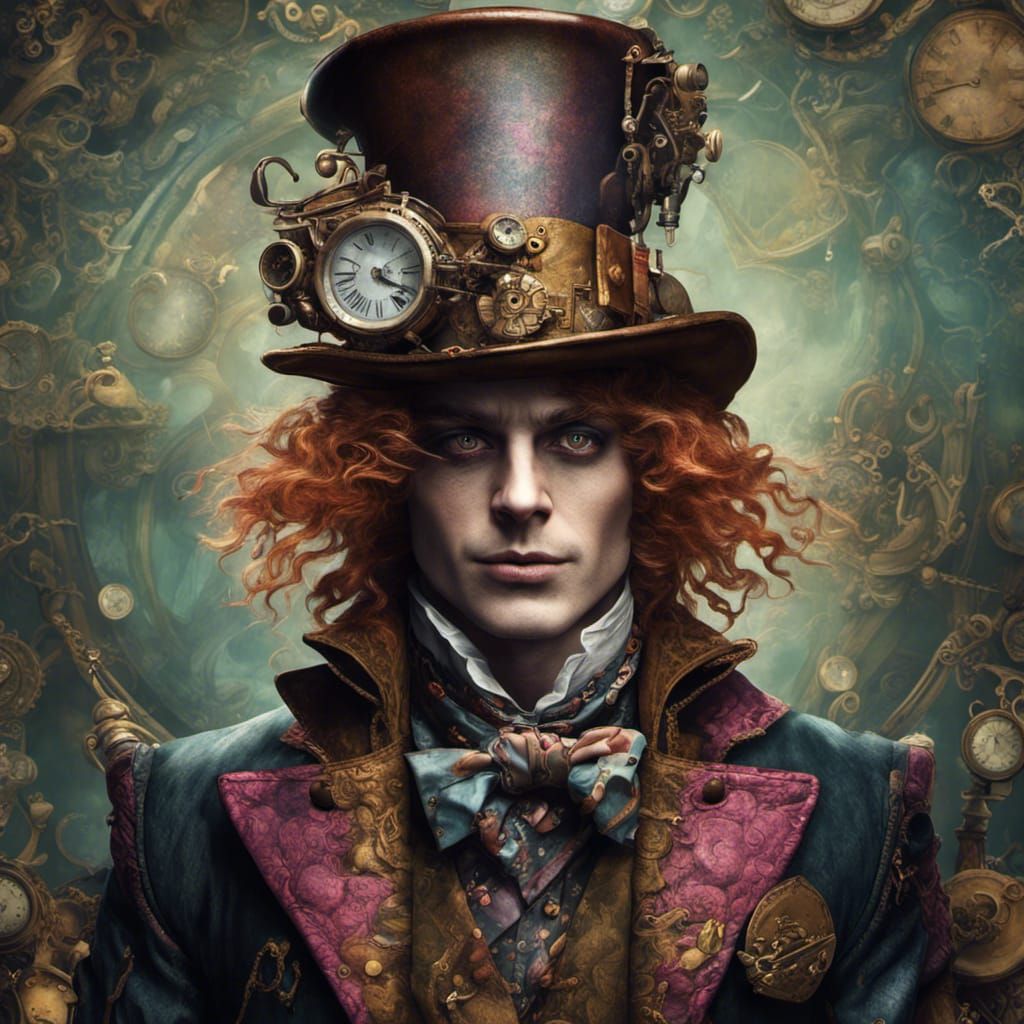 Steampunk Mad Hatter - AI Generated Artwork - NightCafe Creator