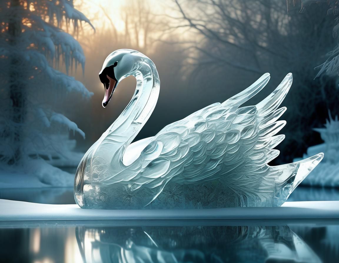 Swan  by @Alcwathwen