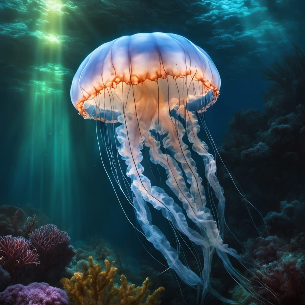 Jellyfish - AI Generated Artwork - NightCafe Creator