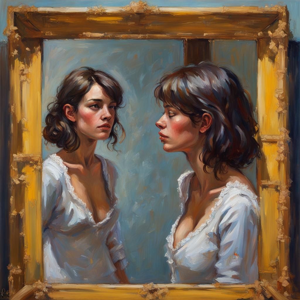 In your mirror you see your face and think you're in a happy place.But every dayTime has its wayTo ...  by @Steve Dufour
