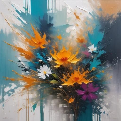 <lora:botanical-floral V1:1.2> abstract modern contemporary art