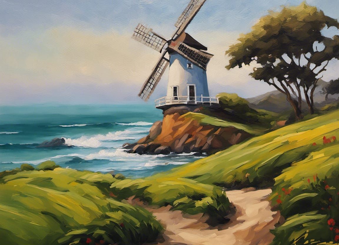 a windmill. 🌬️ Whether perched on a hill or surrounded by l...