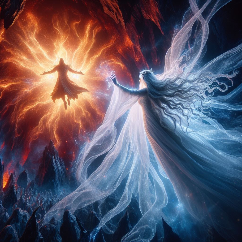 Galadriel vs Sauron inspired