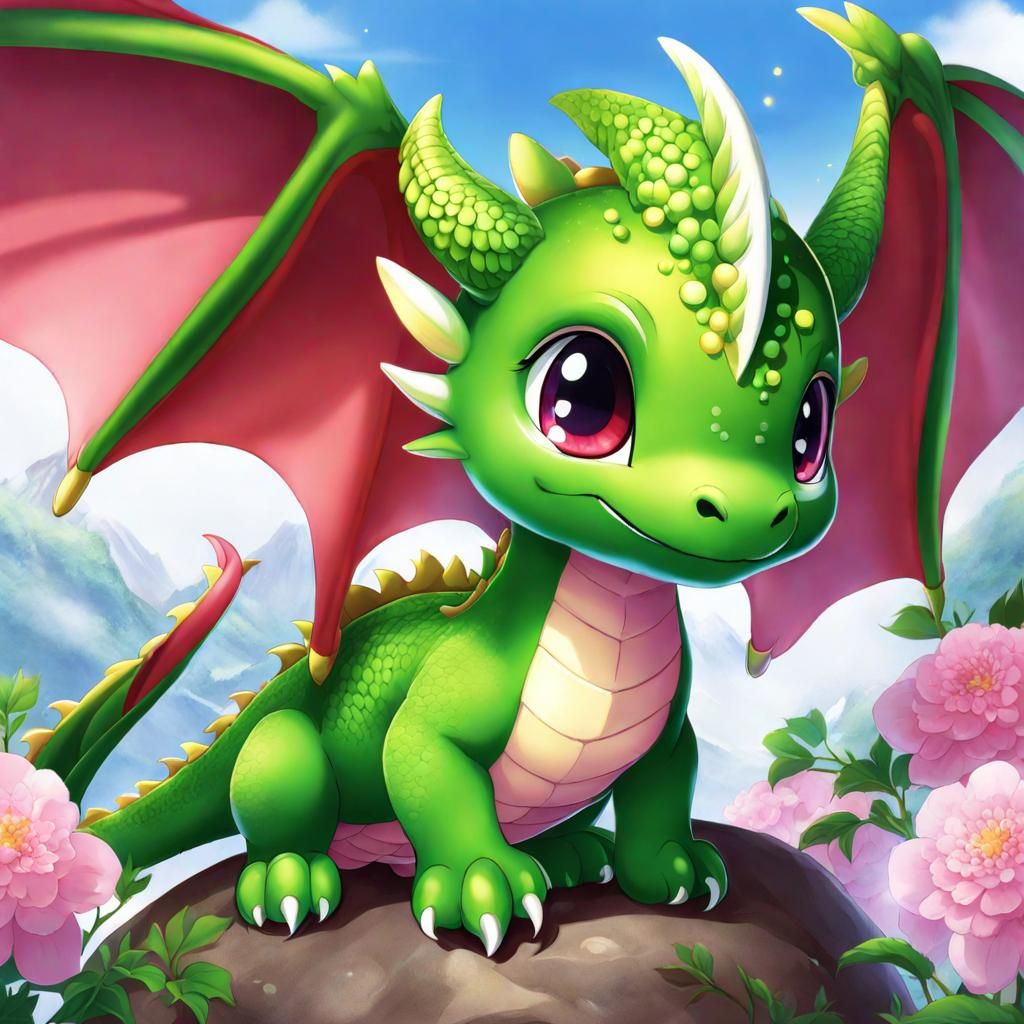 Baby Dragon - AI Generated Artwork - NightCafe Creator