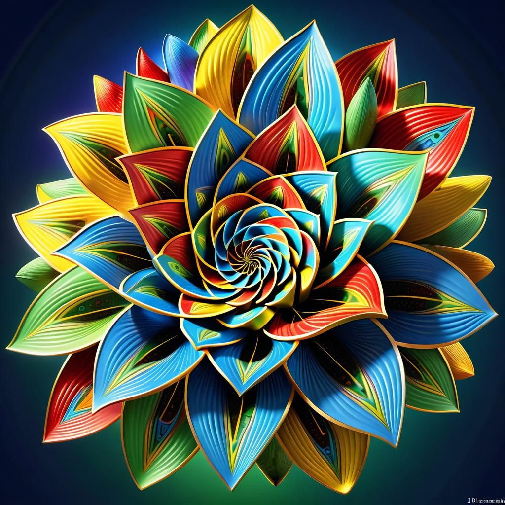 detailed tribonacci ,refined Prime Lucas lots of red, blue y...