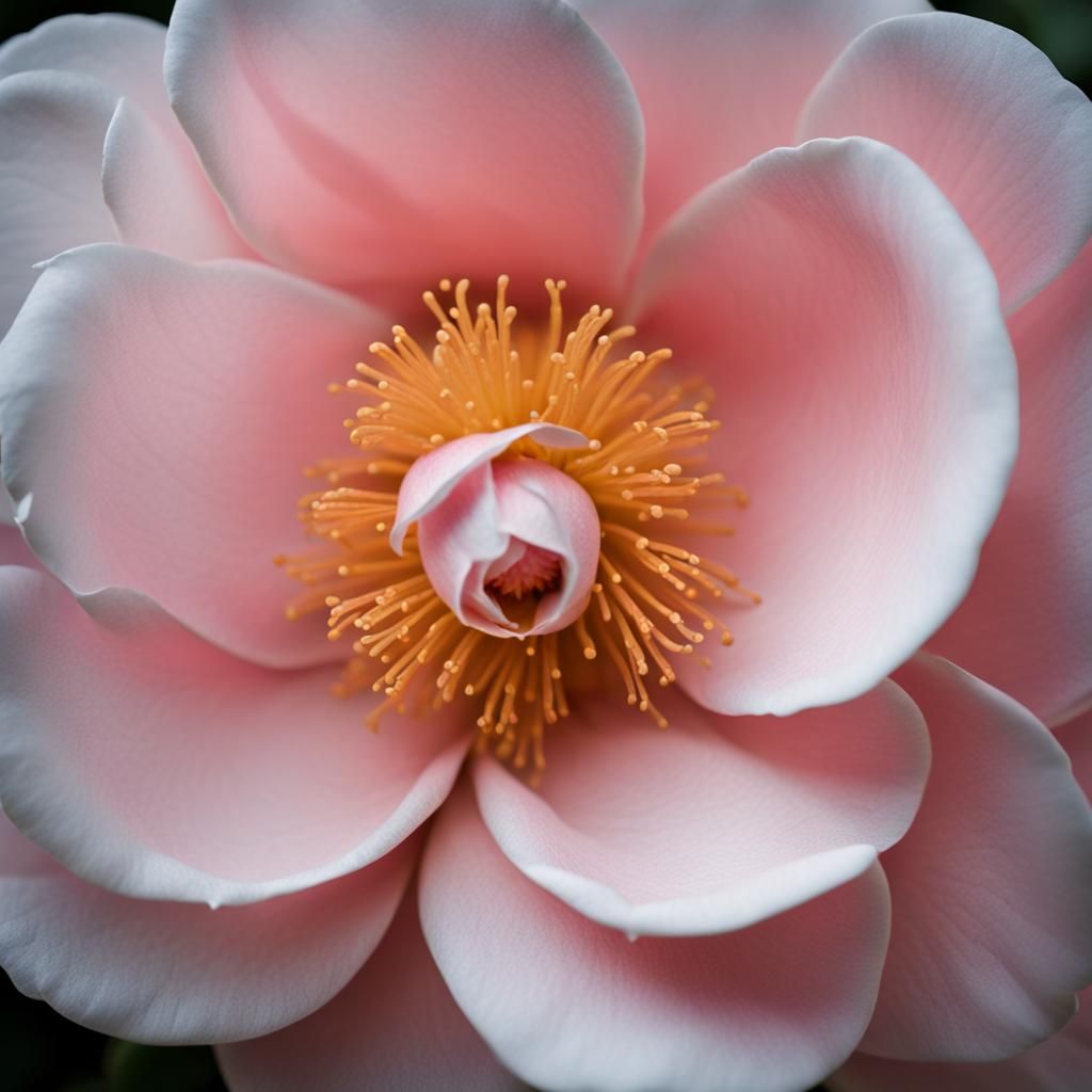 A close-up of a Camellia, nature photography