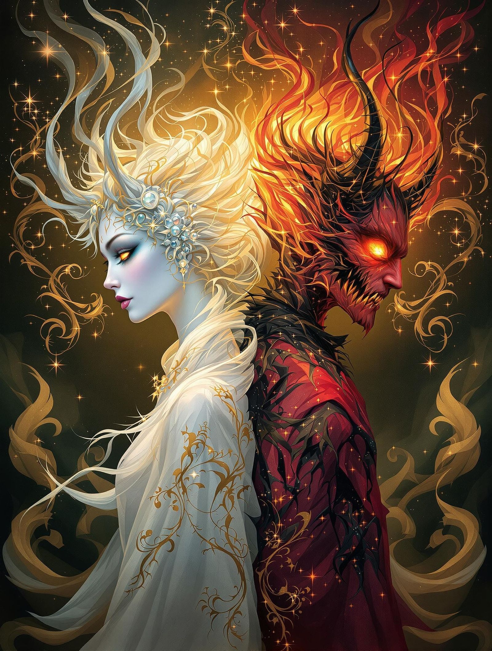 Duality (Angel/Demon)  by @Mr Happy