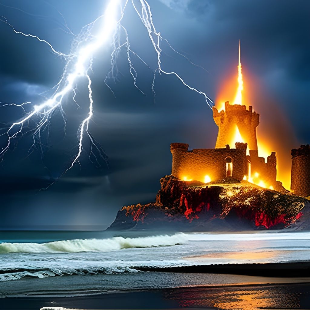 Burning castles