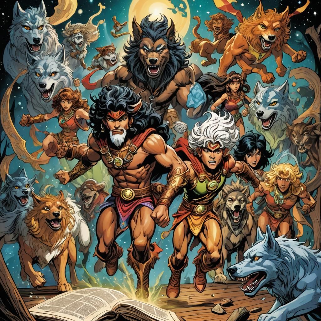 Elfquest Third Gen - AI Generated Artwork - NightCafe Creator