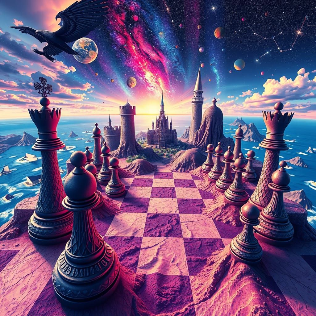 vibrant chess...  by @infinity love and peace