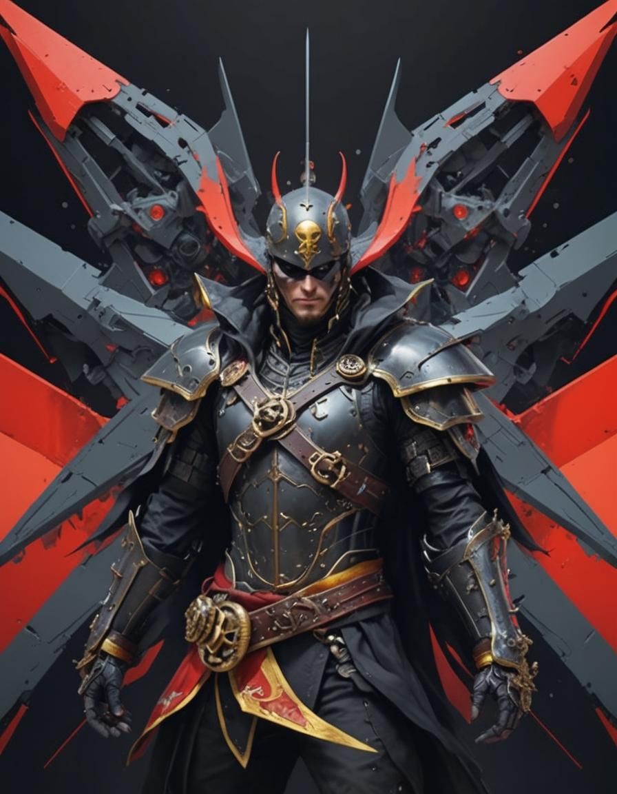 Pirate neofuturistic look less technologically developed mal...
