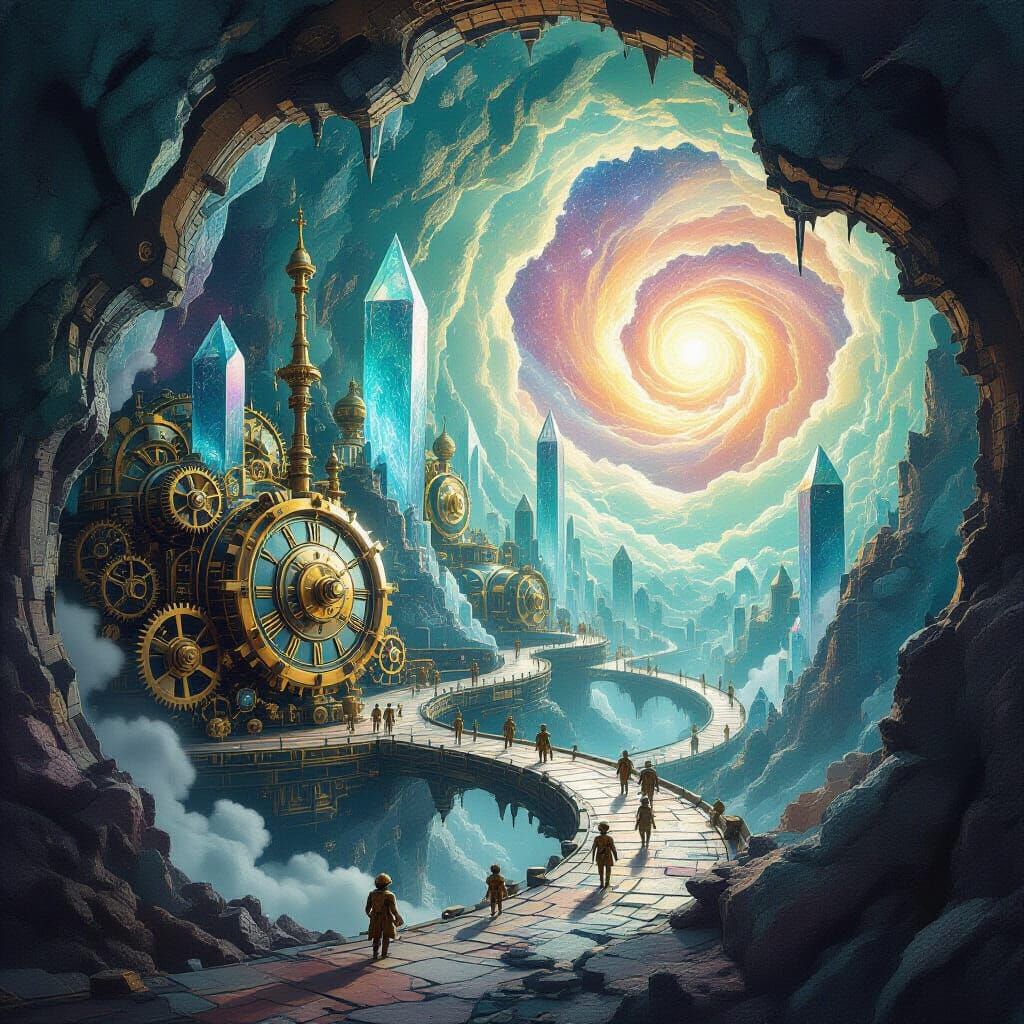 A surreal, clockwork city   by @BaudouinVH