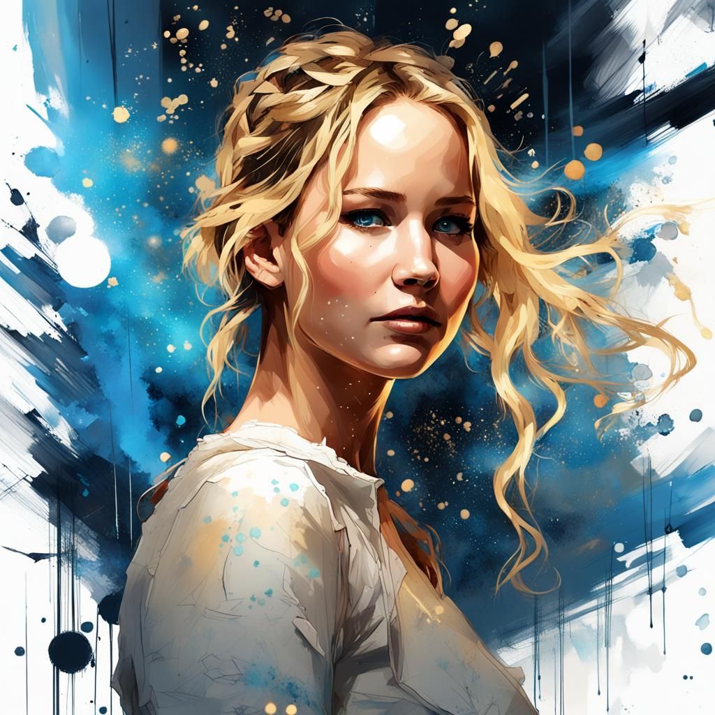 Jennifer Lawrence Ai Generated Artwork Nightcafe Creator