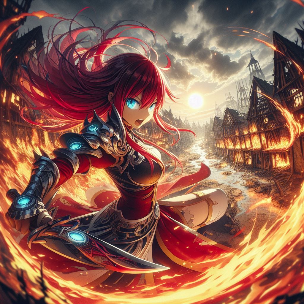 Erza Scarlet 01 - AI Generated Artwork - NightCafe Creator