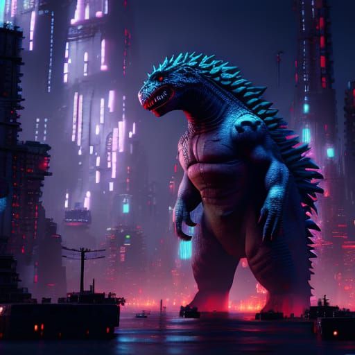 Not Godzilla - AI Generated Artwork - NightCafe Creator