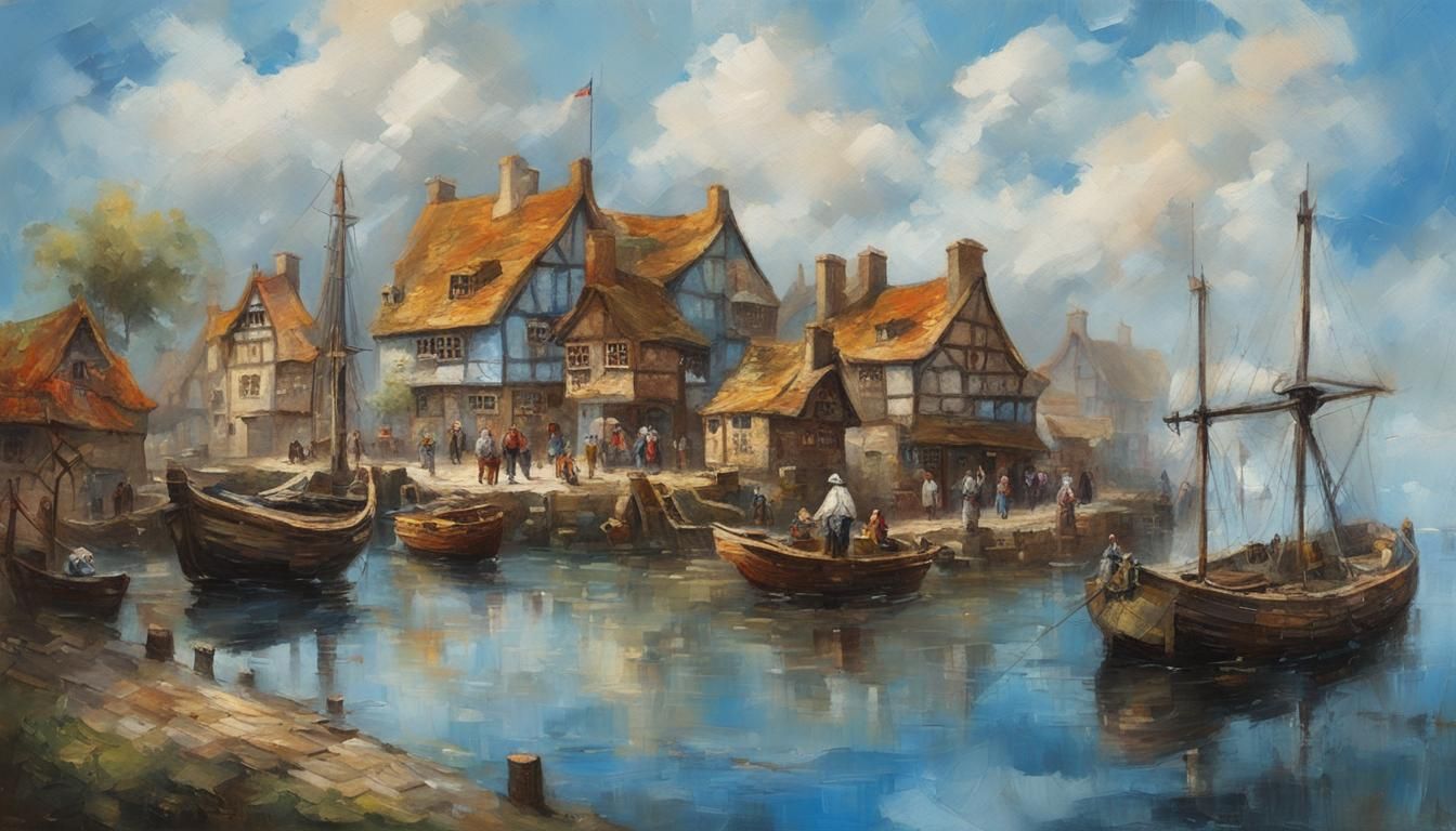 Medieval fishing port on a blustery June morning.  by @RTC