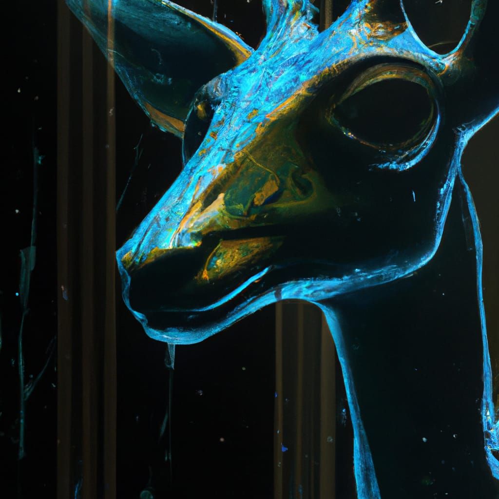 Luminous Alien Animal Flies Through Universe